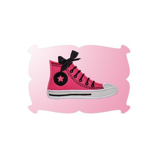 Sneaker Applique | Machine Embroidery Designs by JuJu