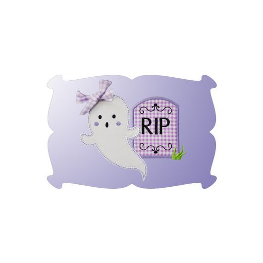 Ghost In The Graveyard Applique | Machine Embroidery Designs by JuJu