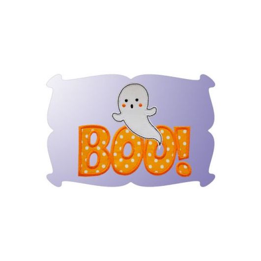 BOO Ghost 2 Applique | Machine Embroidery Designs by JuJu