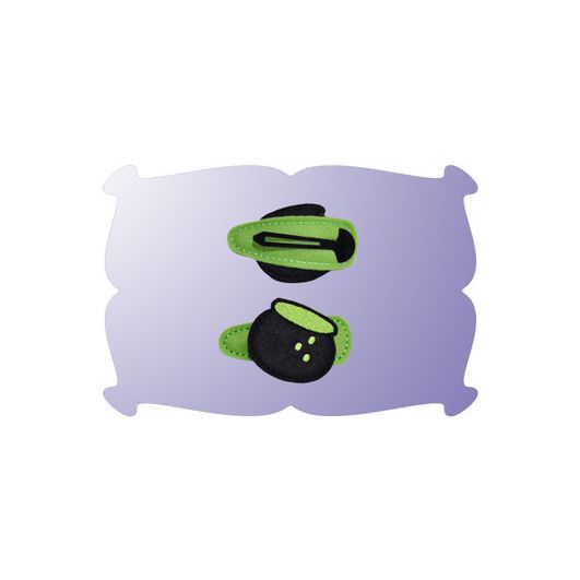 Bubbling Witch Caldron Snap Clip Mini In The Hoop | Machine Embroidery Designs by JuJu