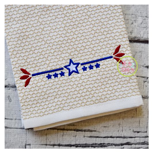 Patriotic Border 2 Embroidery | Machine Embroidery Designs by JuJu