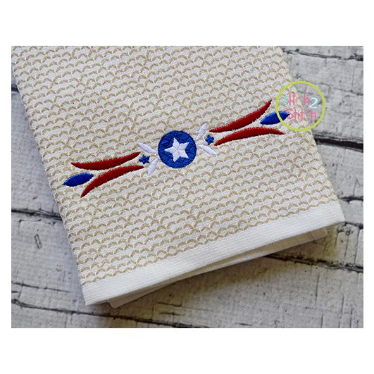 Patriotic Border 3 Embroidery | Machine Embroidery Designs by JuJu