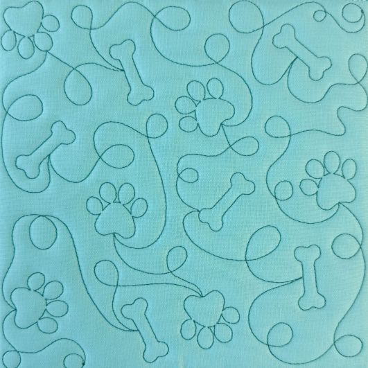 Paw Prints Quilting Backdrops Design | Machine Embroidery Designs by JuJu
