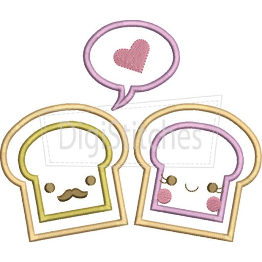 Peanut Butter and Jelly Applique