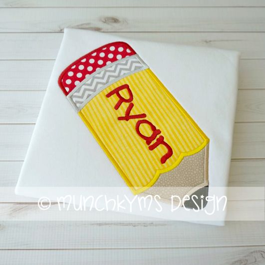Pencil | Machine Embroidery Designs by JuJu