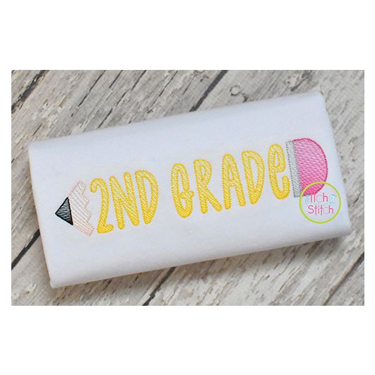 Pencil Name Frame Sketch | Machine Embroidery Designs by JuJu