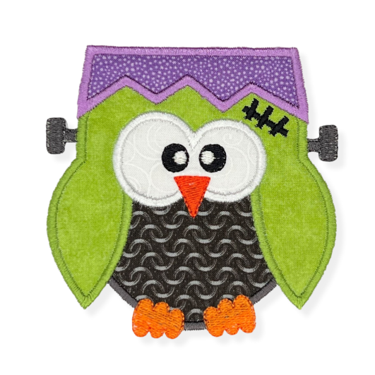 Frankenowl Applique | Machine Embroidery Designs by JuJu