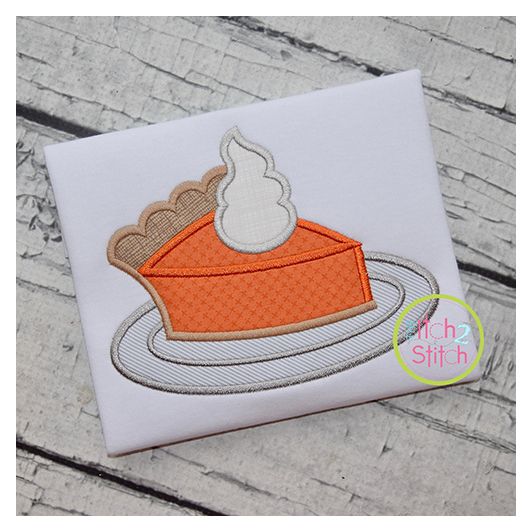 Pie Slice Applique | Machine Embroidery Designs by JuJu