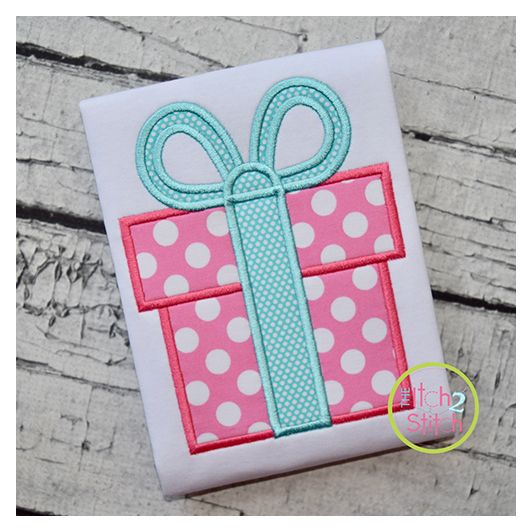 Present Applique | Machine Embroidery Designs by JuJu