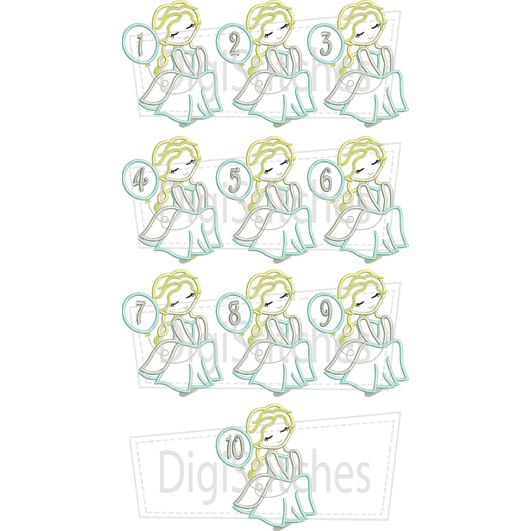 Pretty Princess 1 Birthday Applique