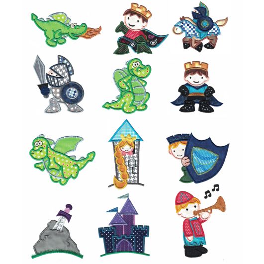 Lil Prince Charming Applique Machine Embroidery Designs by JuJu