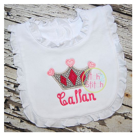 Princess Crown Applique | Machine Embroidery Designs by JuJu