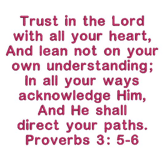 Proverbs 3:5-6