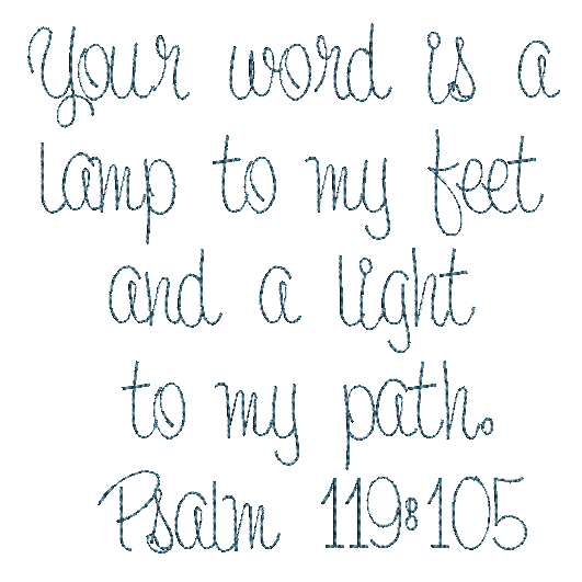Psalm 119:105 4x4