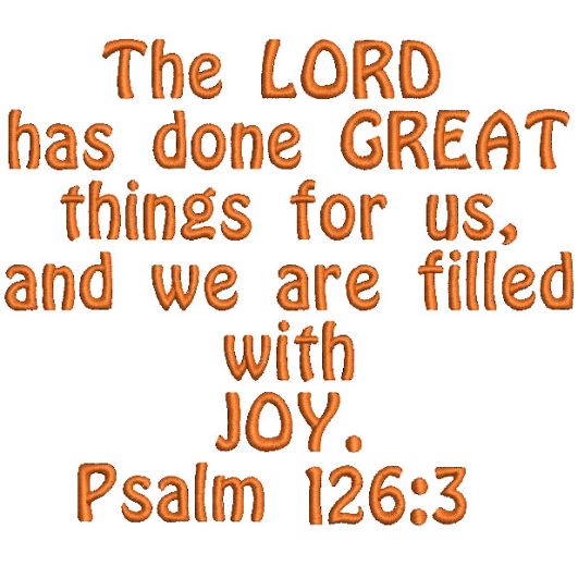 Psalm 126:3