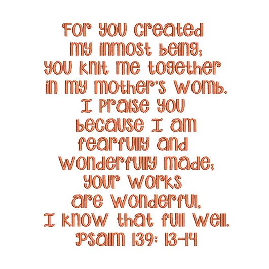 Psalm 139:13