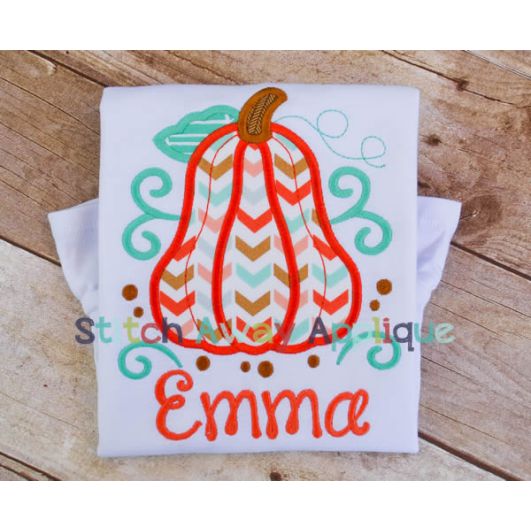 Flourish Pumpkin | Machine Embroidery Designs by JuJu