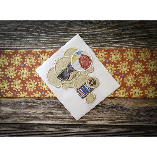 Beach Pup Ball | Machine Embroidery Designs by JuJu