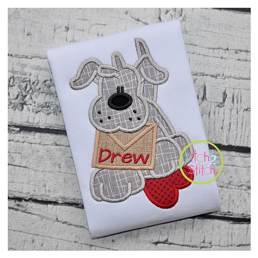 Puppy Love Applique | Machine Embroidery Designs by JuJu