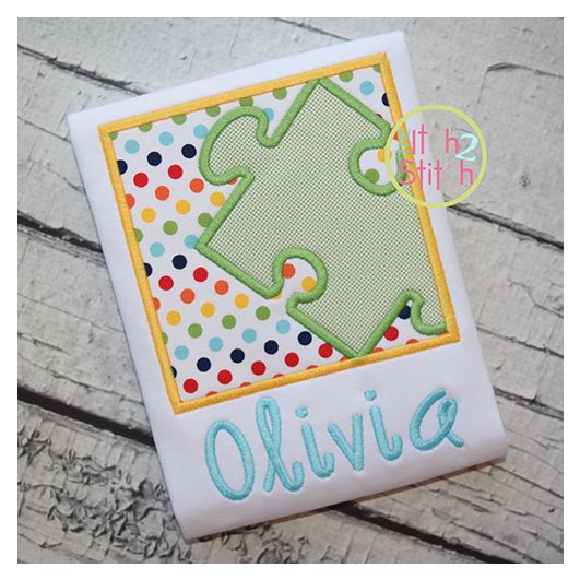Puzzle Box Applique | Machine Embroidery Designs by JuJu