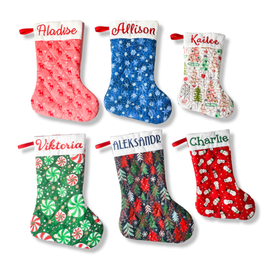 ITH Quilted Stockings | Machine Embroidery Designs by JuJu