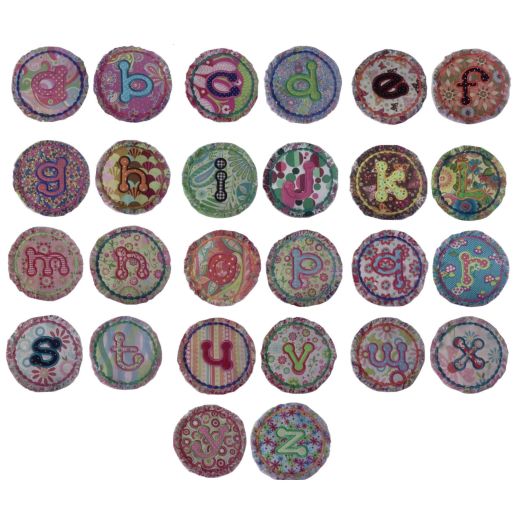 Raggedy Dots Alphabet Applique Machine Embroidery Designs by JuJu 