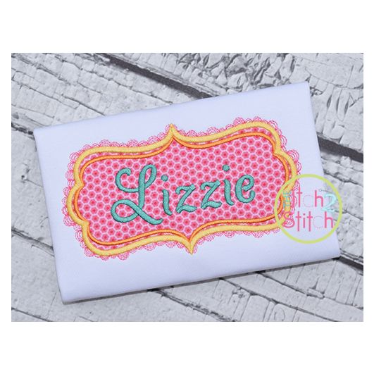 Rectangular Lace Frame | Machine Embroidery Designs by JuJu