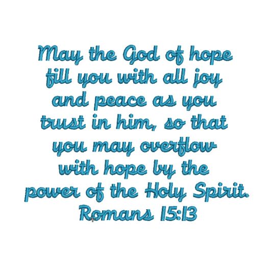 Romans 5:38 free Bible verse machine embroidery design