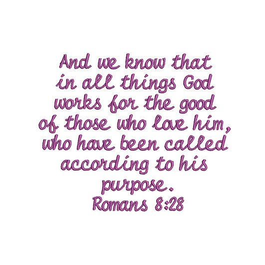 Romans 8:28 5x7