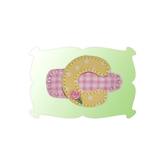 Rosebud Alphabet Snap Clip Mini