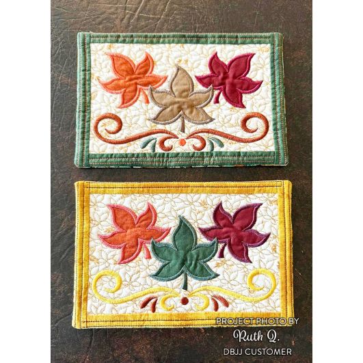 ITH Autumn Leaves Mug Rug