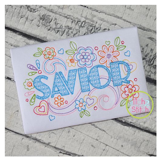 Itch 2 Stitch Savior Digital Embroidery Machine Designs by JuJu