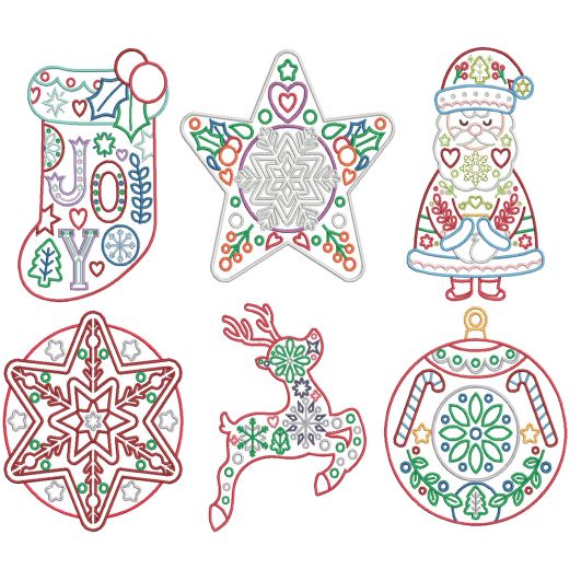 Scandinavian Christmas 2 Machine Embroidery Designs by JuJu
