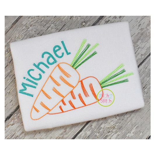 Scratchy Carrots Embroidery | Machine Embroidery Designs by JuJu