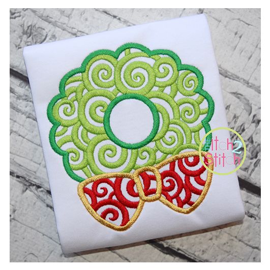 Scroll Wreath Embroidery | Machine Embroidery Designs by JuJu