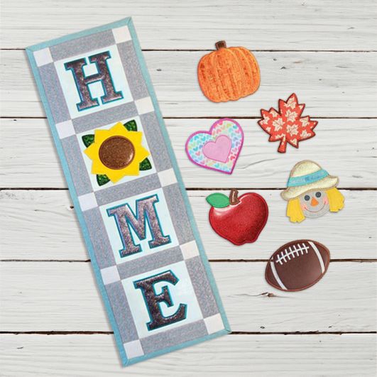 ITH Seasonal Wall Hanging Add-Ons 3 | Machine Embroidery Designs by JuJu