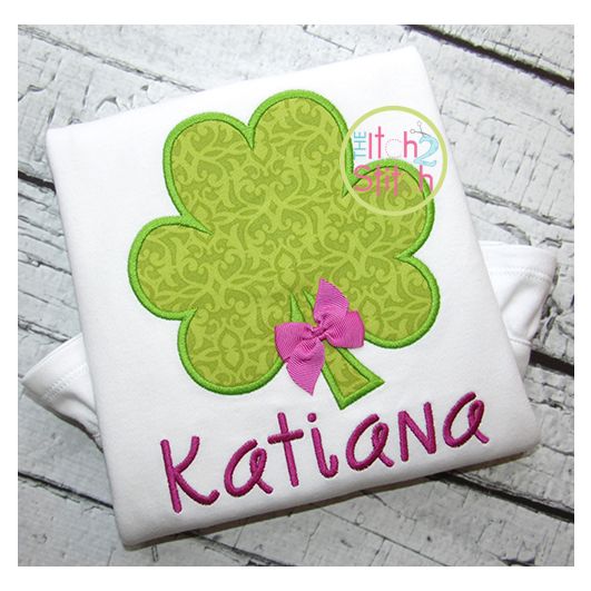 Shamrock Applique | Machine Embroidery Designs by JuJu
