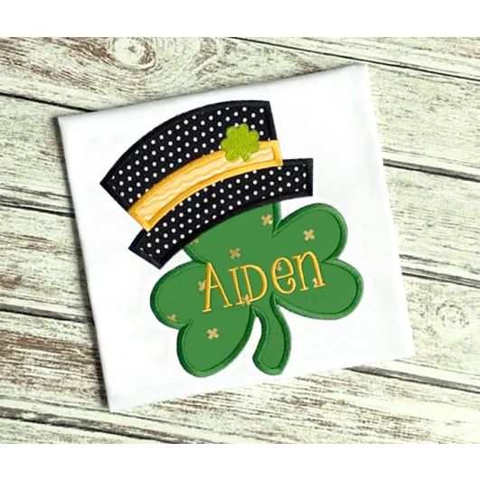 Shamrock Hat | Machine Embroidery Designs by JuJu