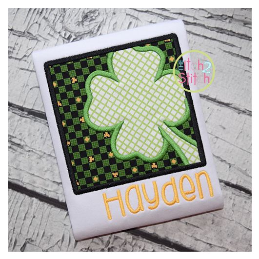 Shamrock Box Applique | Machine Embroidery Designs by JuJu