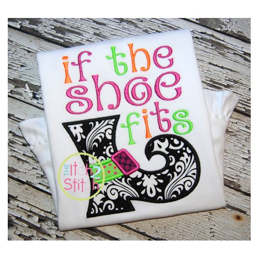 If the Shoe Fits Applique | Machine Embroidery Designs by JuJu