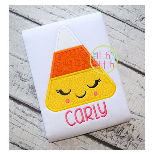 Shy Candy Corn Applique | Machine Embroidery Designs by JuJu