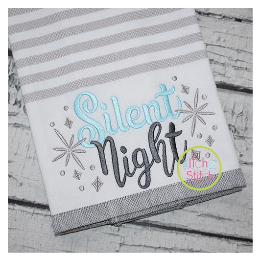 Silent Night Embroidery | Machine Embroidery Designs by JuJu