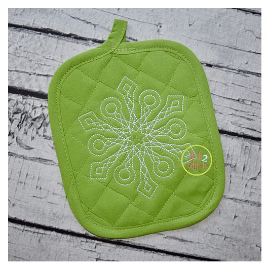 Snowflake Bean Stitch 1 Embroidery | Machine Embroidery Designs by JuJu