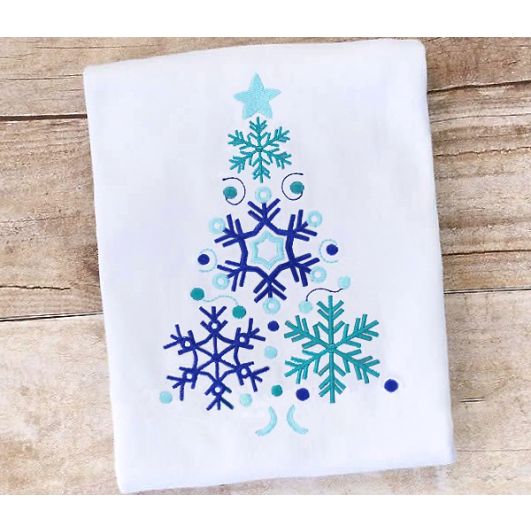 Snowflake Tree | Machine Embroidery Designs by JuJu