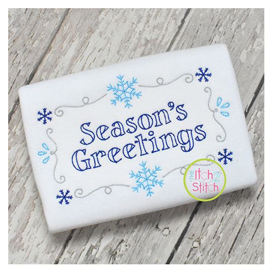 Snowflake Frame Bean Embroidery | Machine Embroidery Designs by JuJu