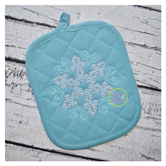Snowflake Motif Embroidery | Machine Embroidery Designs by JuJu