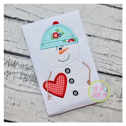 Snowman2 Applique | Machine Embroidery Designs by JuJu