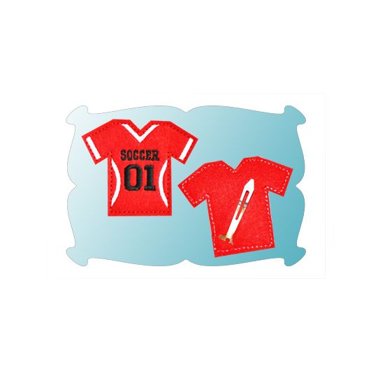 Soccer Jersey Snap Clip Cover In The Hoop