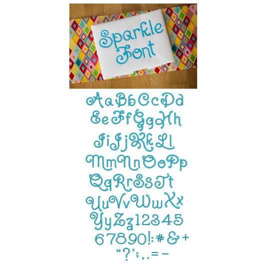 Sparkle Embroidery Font Machine Embroidery Designs by JuJu