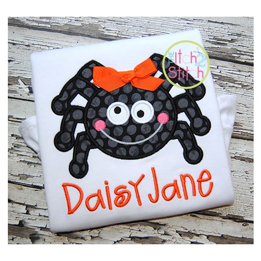 Spider 2 Applique | Machine Embroidery Designs by JuJu